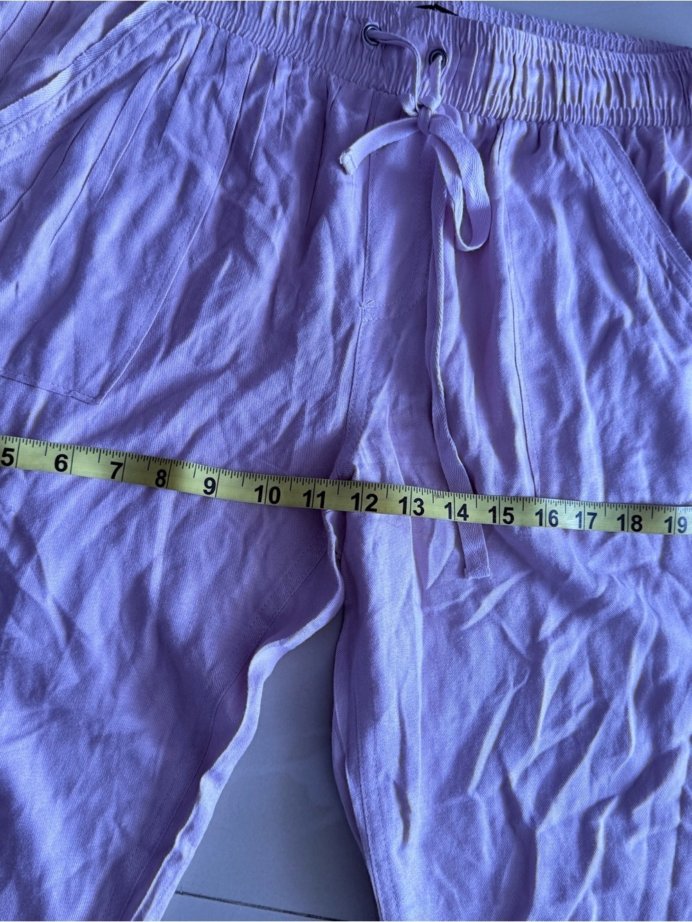 Rewash Lavender Cropped Jogger Pants - Picture 9 of 14